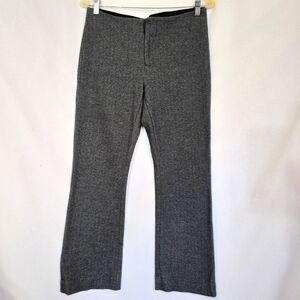 Ecru Women's Tweed Gray Straight Leg Dress  Pants Sz 6